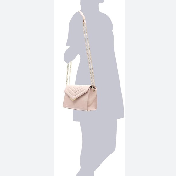 Elegant LaBante London Kensington Quilted Crossbody Bag in Blush Pink NWT - Picture 10 of 10